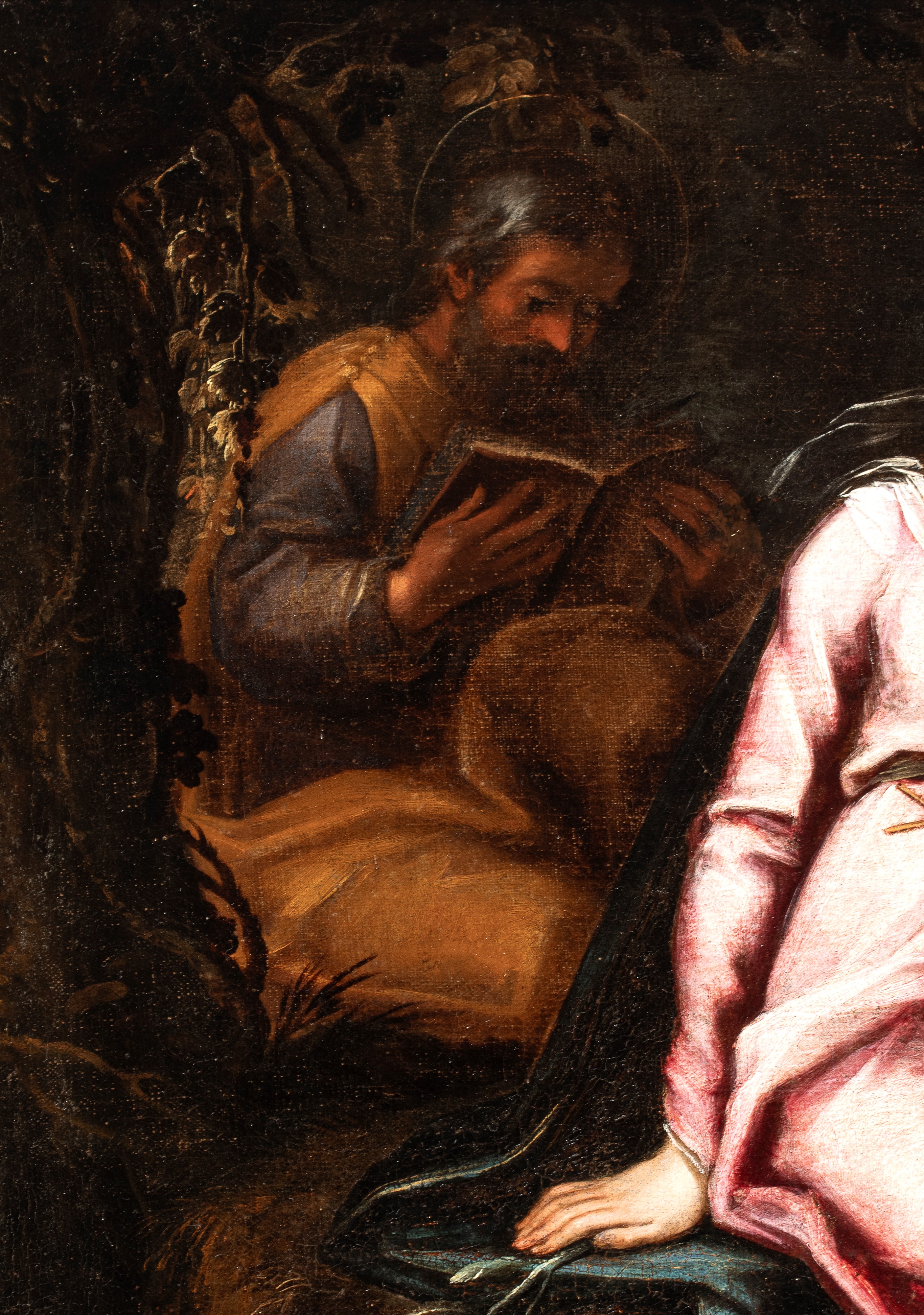 Artista Ferrarese, Seconda Metà XVI Secolo - Sacra Famiglia con San Giovannino, olio su tela