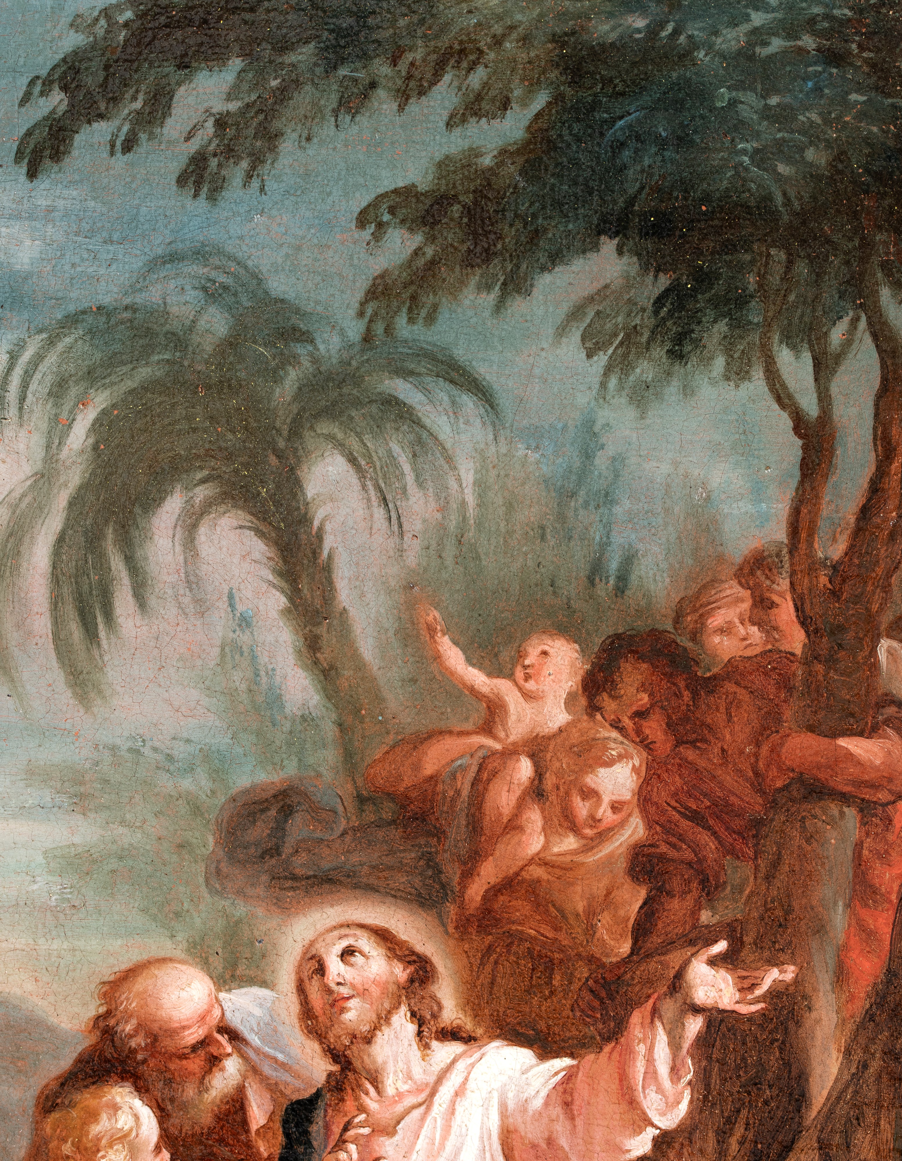 Domenico Corvi - Moltiplicazione dei pesci, olio su tela