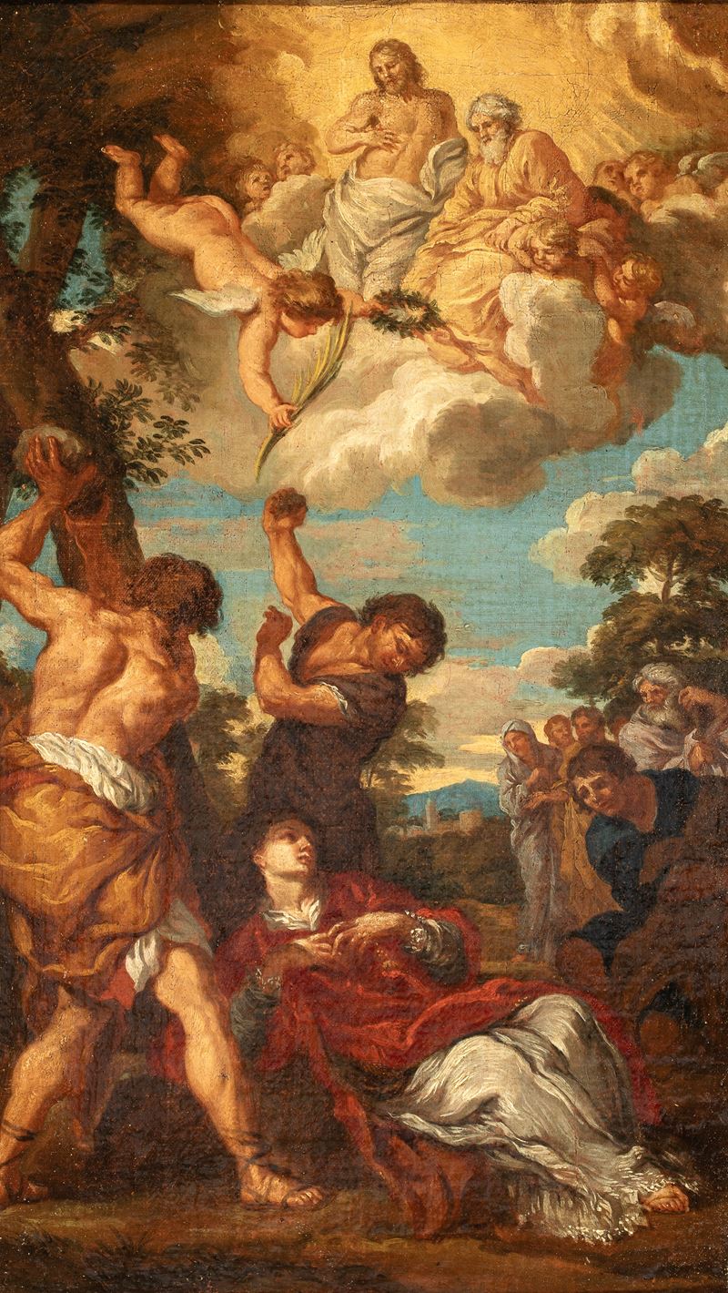 Filippo Lauri - Martirio di Santo Stefano, olio su tela