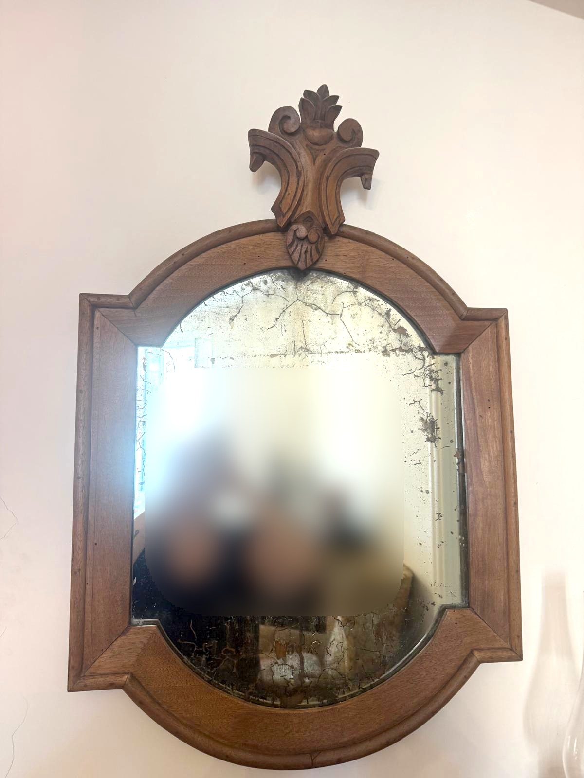 Scrivania con Specchiera in Legno