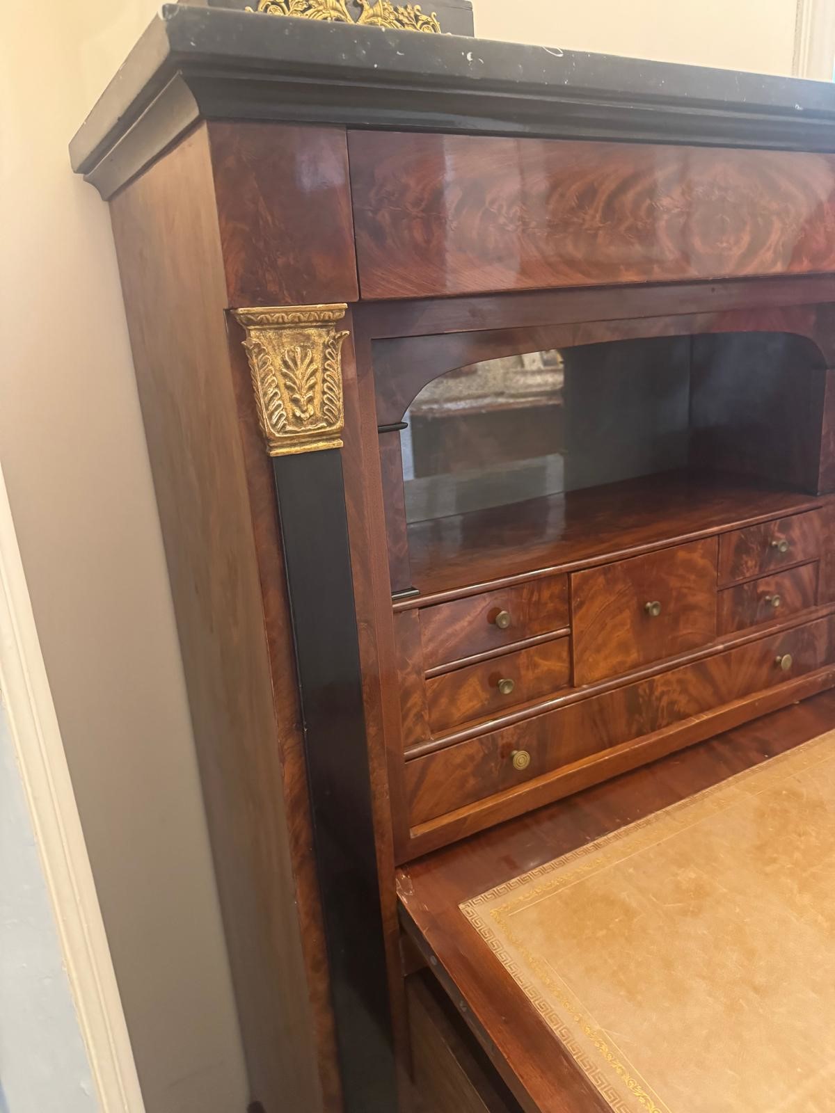 Secretaire in Mogano a Battente,
