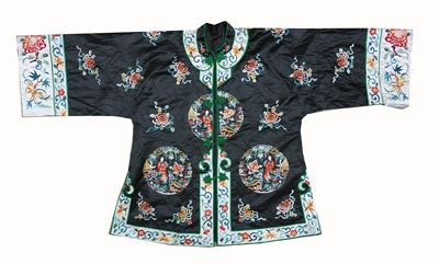 Cina, veste in seta ricamata (primi anni del XX secolo)