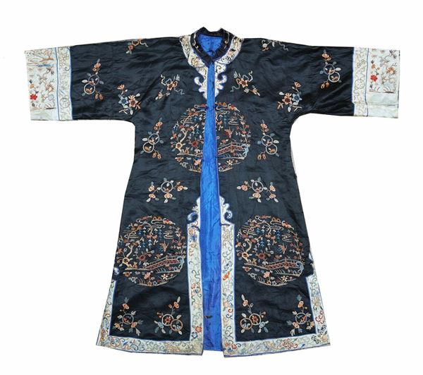 An embroidered silk jacket