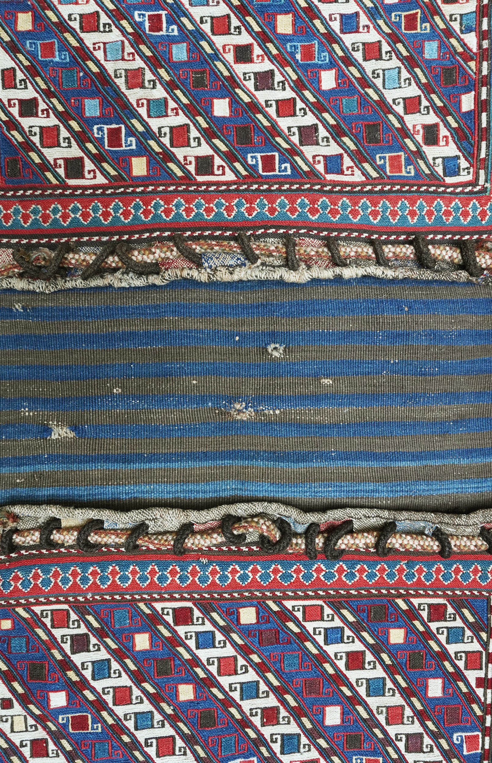 Sacca Khorjin Shahsavan, tessitura Sumakh (bisaccia da sella)
