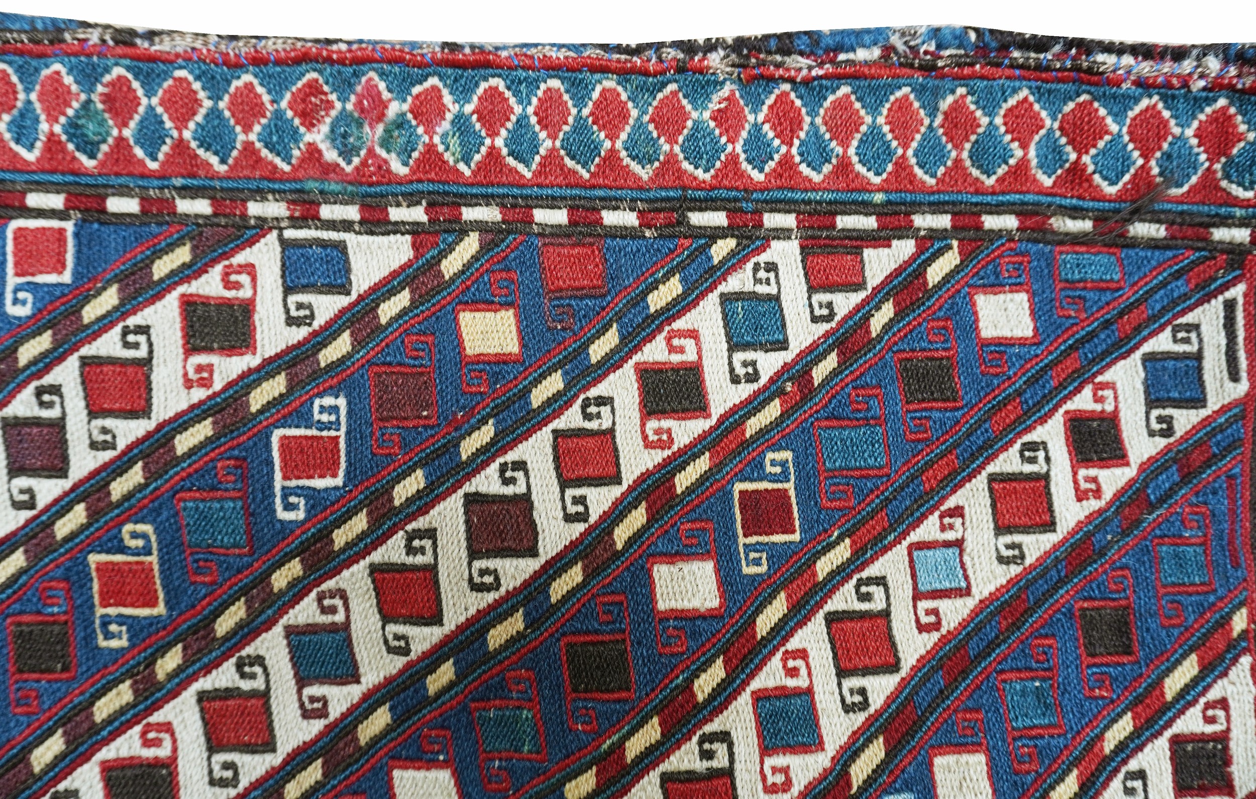 Sacca Khorjin Shahsavan, tessitura Sumakh (bisaccia da sella)