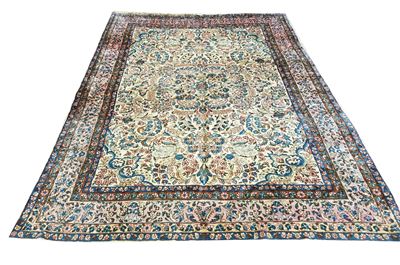 Tappeto Kirman Laver, Persia meridionale, fine XIX secolo