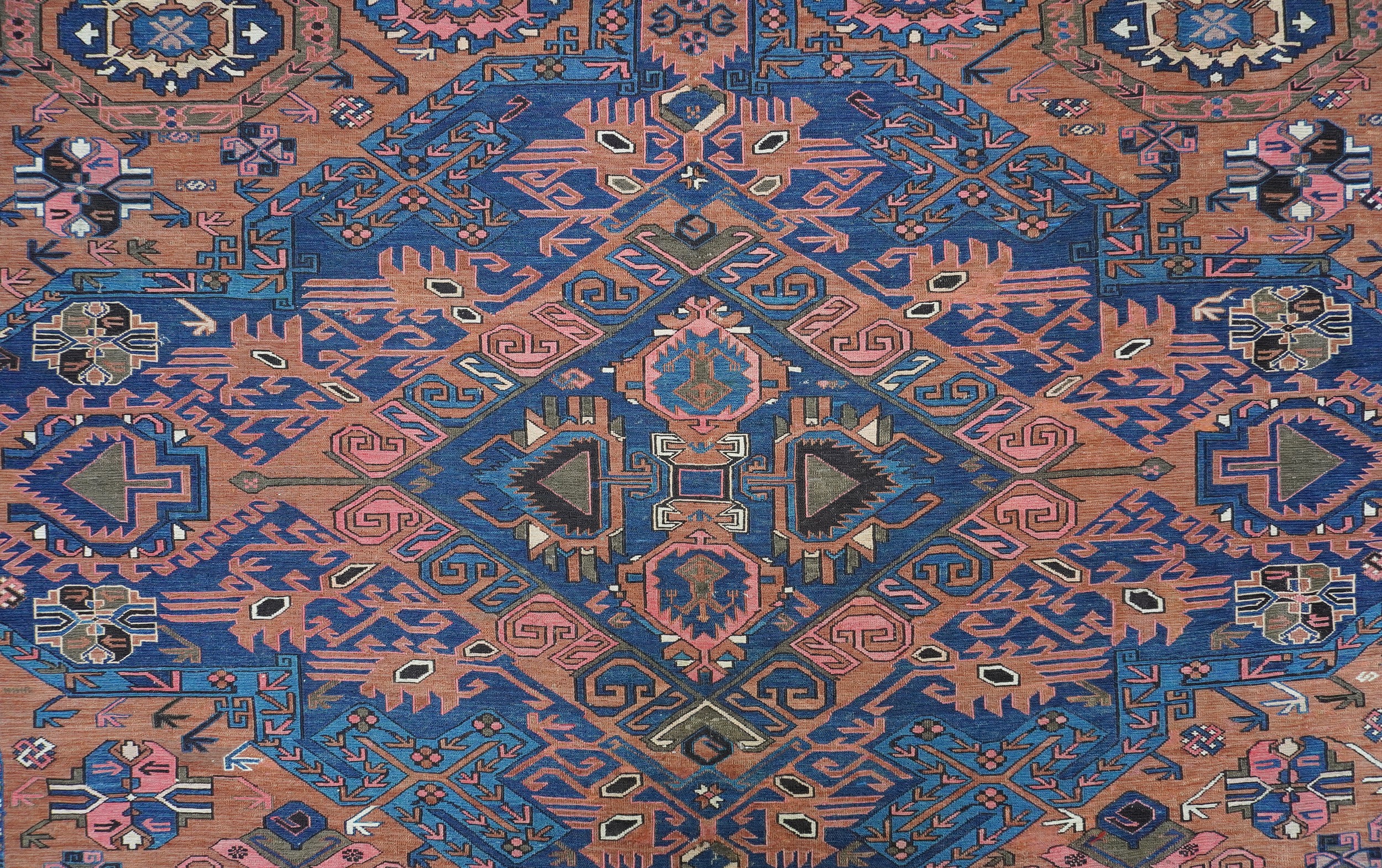 Caucaso, 1900 circa, Tappeto Sumakh