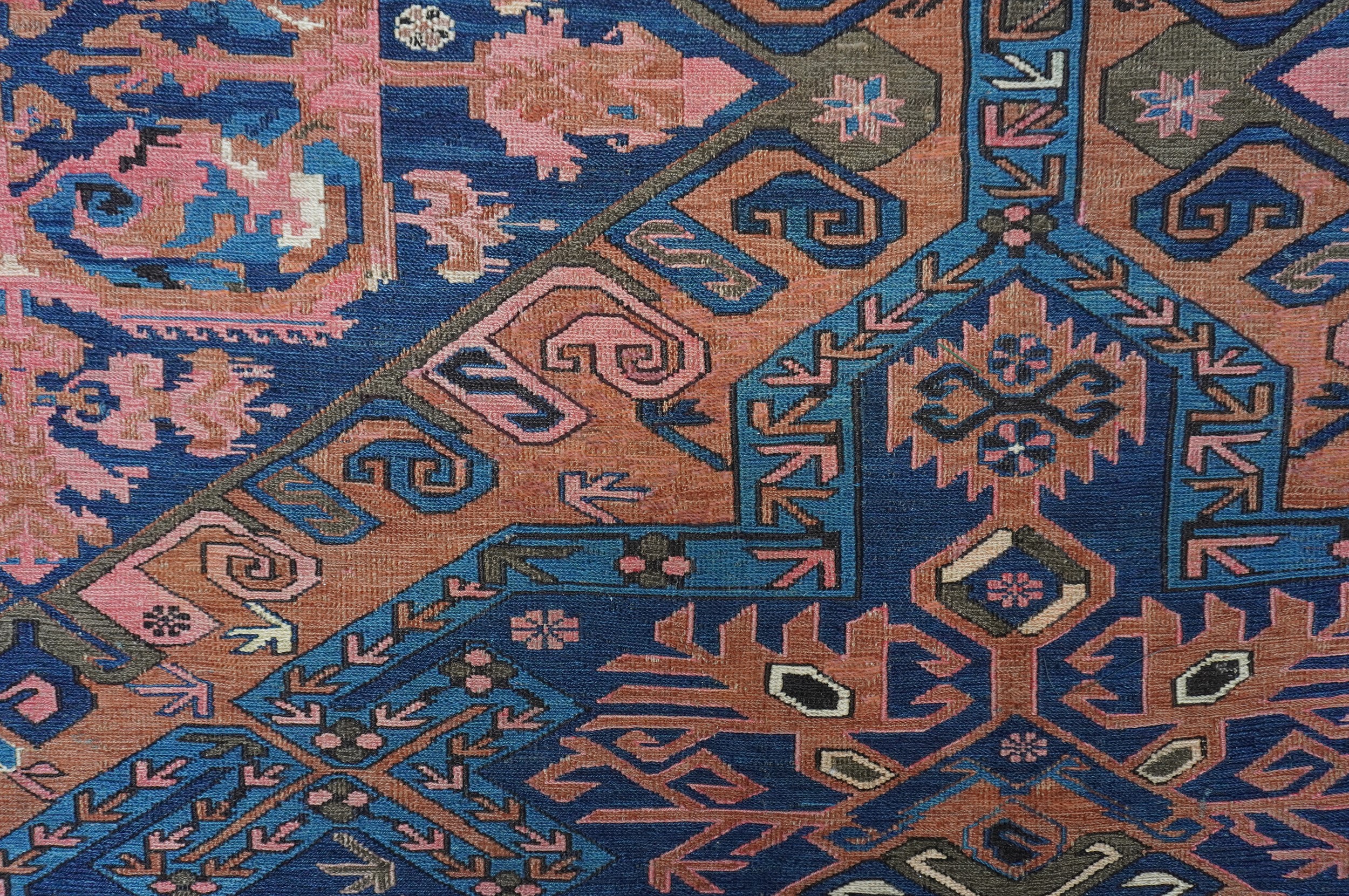 Caucaso, 1900 circa, Tappeto Sumakh