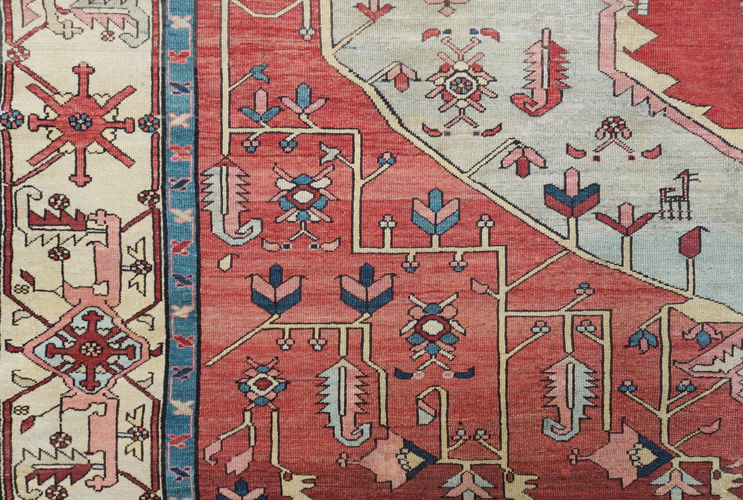 Tappeto Serapi, annodatura fine, Persia occidentale, XIX secolo