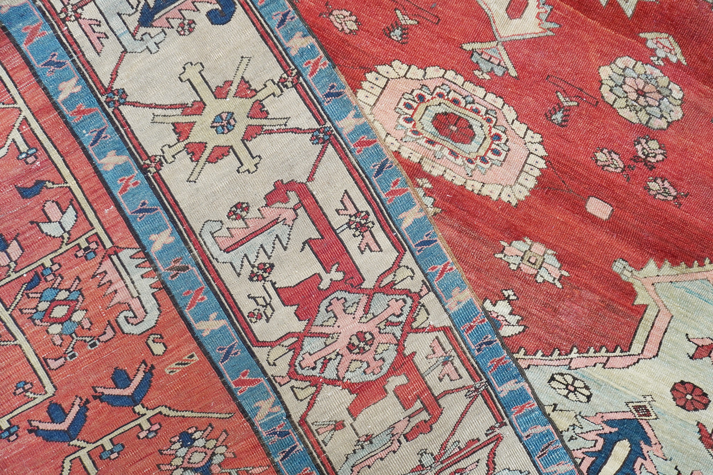 Tappeto Serapi, annodatura fine, Persia occidentale, XIX secolo
