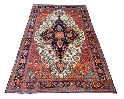 Persia occidentale, Saruk-Farahan, tappeto a disegno ornamentale