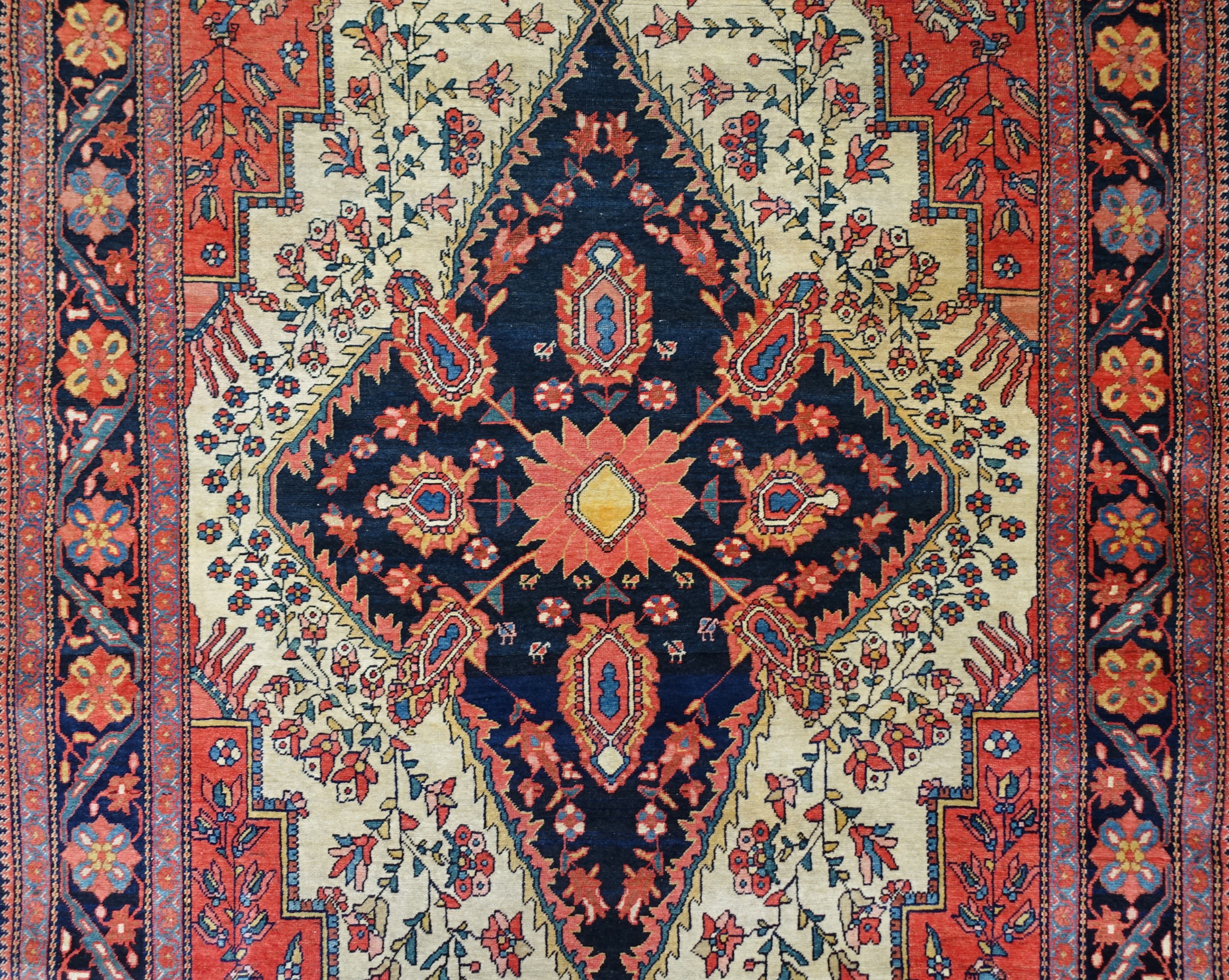 Persia occidentale, Saruk-Farahan, tappeto a disegno ornamentale