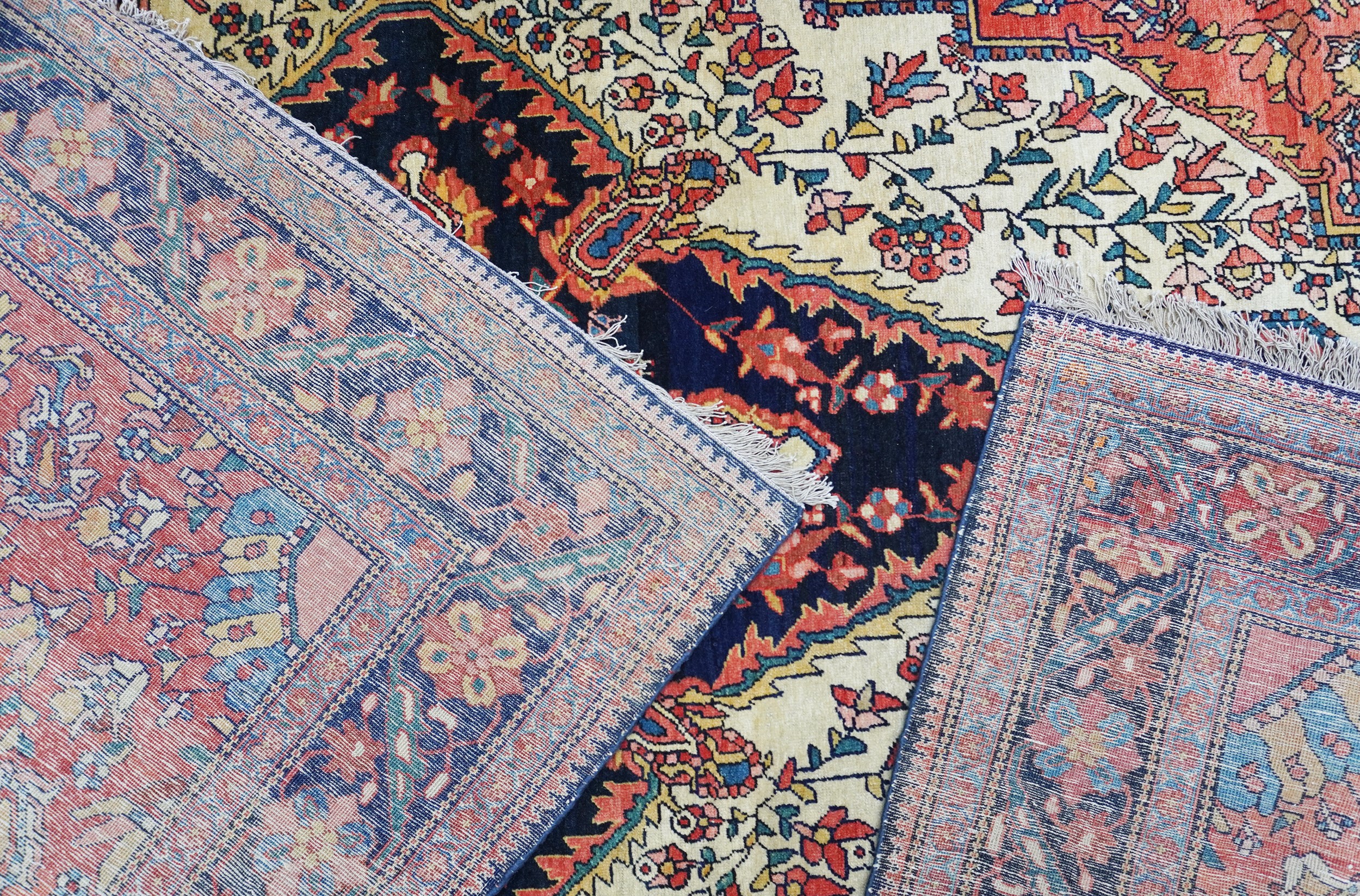 Persia occidentale, Saruk-Farahan, tappeto a disegno ornamentale
