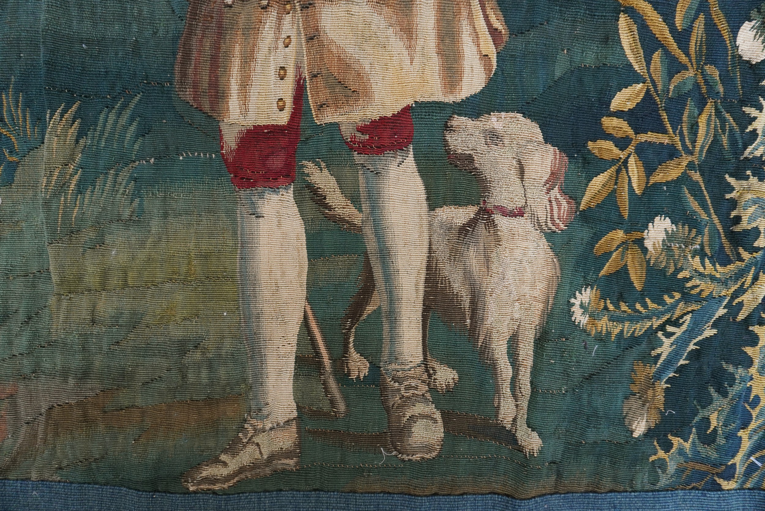 Fiandre, prima metà del XVIII secolo, Arazzo con scena campestre