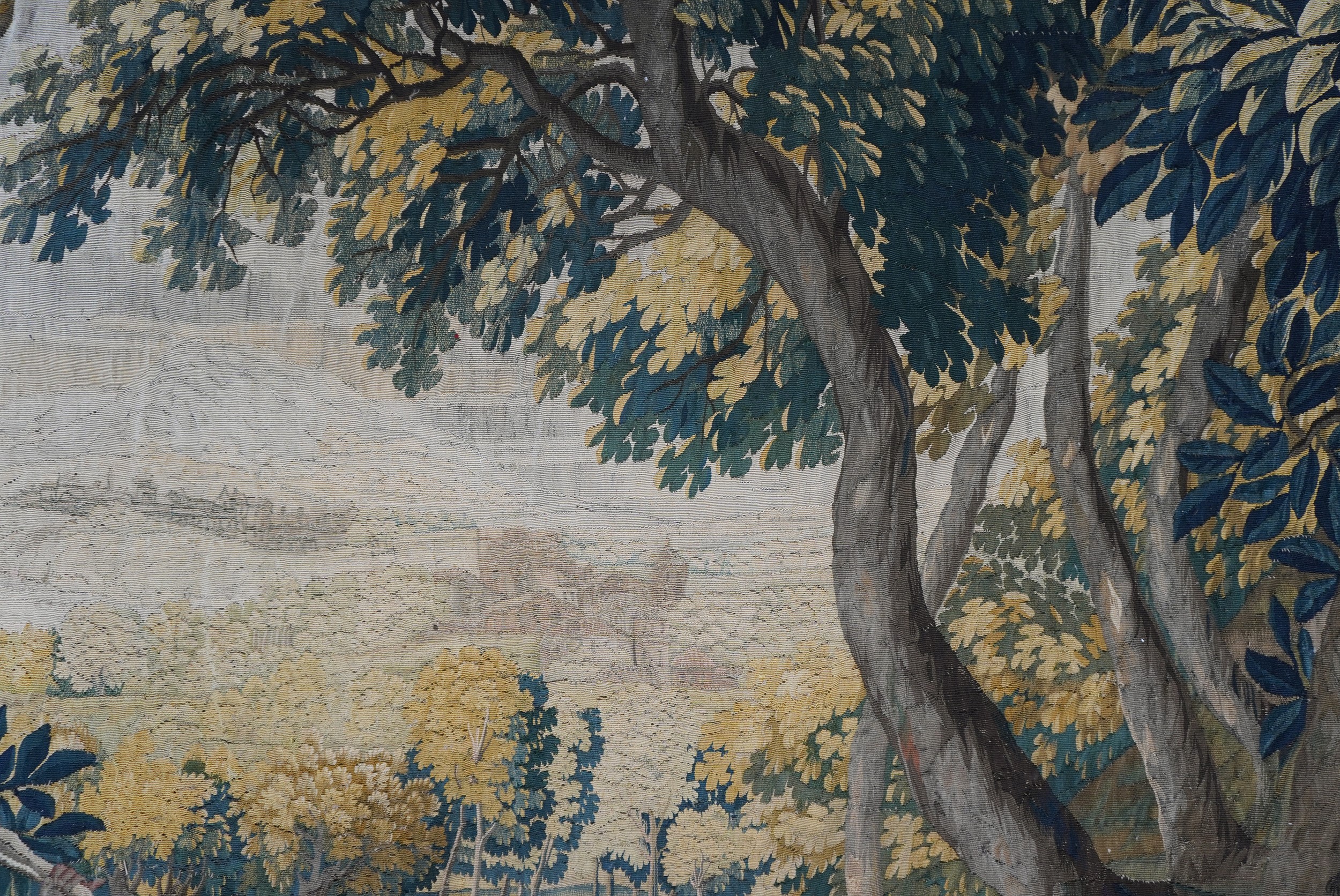 Fiandre, prima metà del XVIII secolo, Arazzo con scena campestre