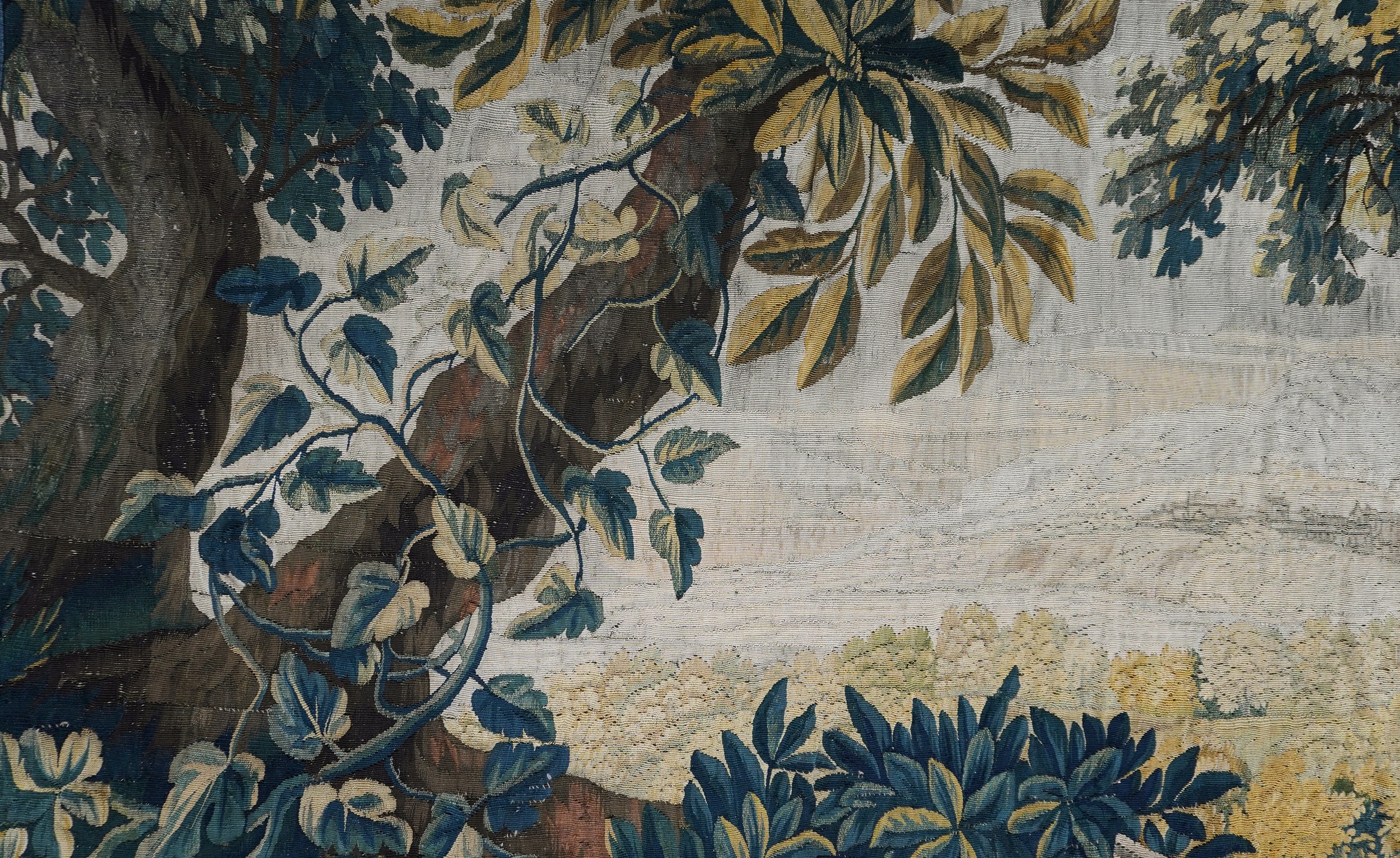 Fiandre, prima metà del XVIII secolo, Arazzo con scena campestre