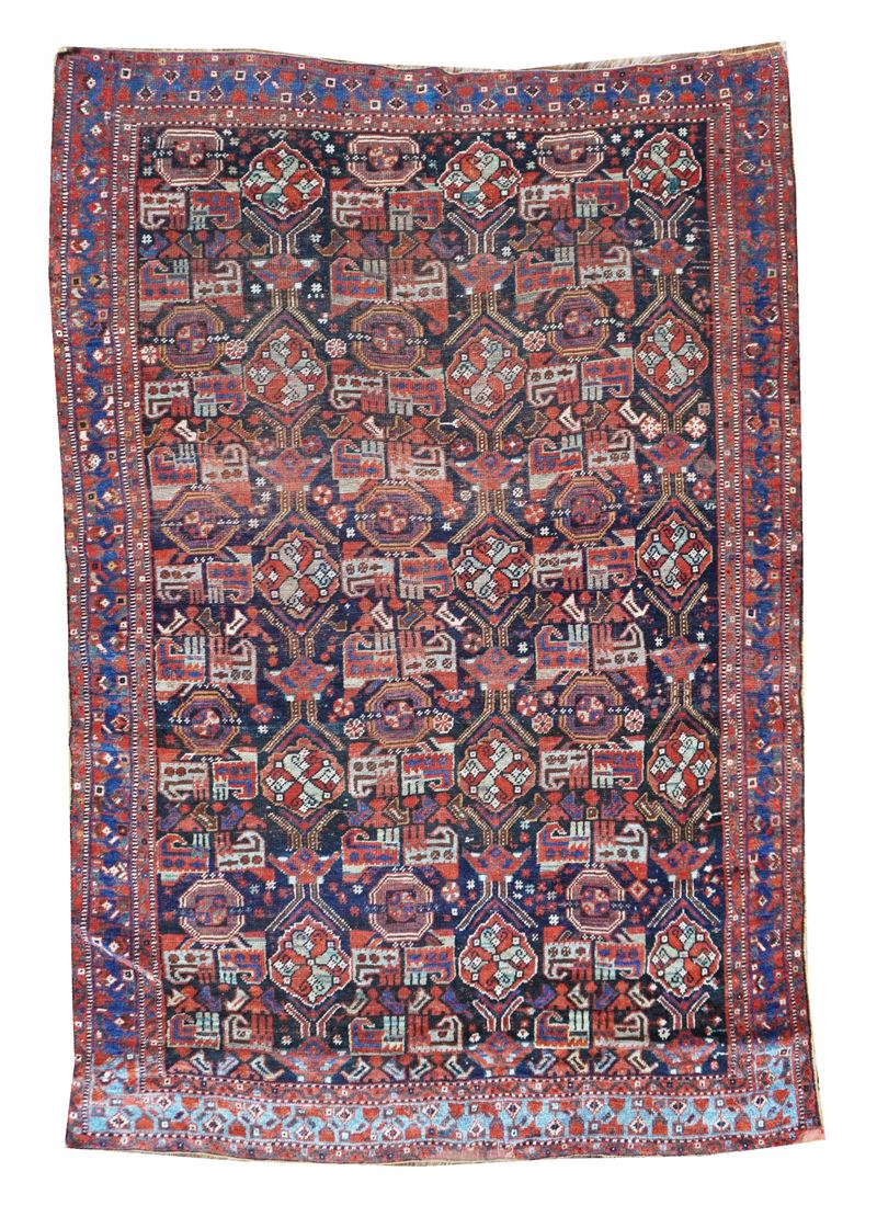 Khamseh, Tappeto Khamseh, Persia meridionale,  XIX secolo