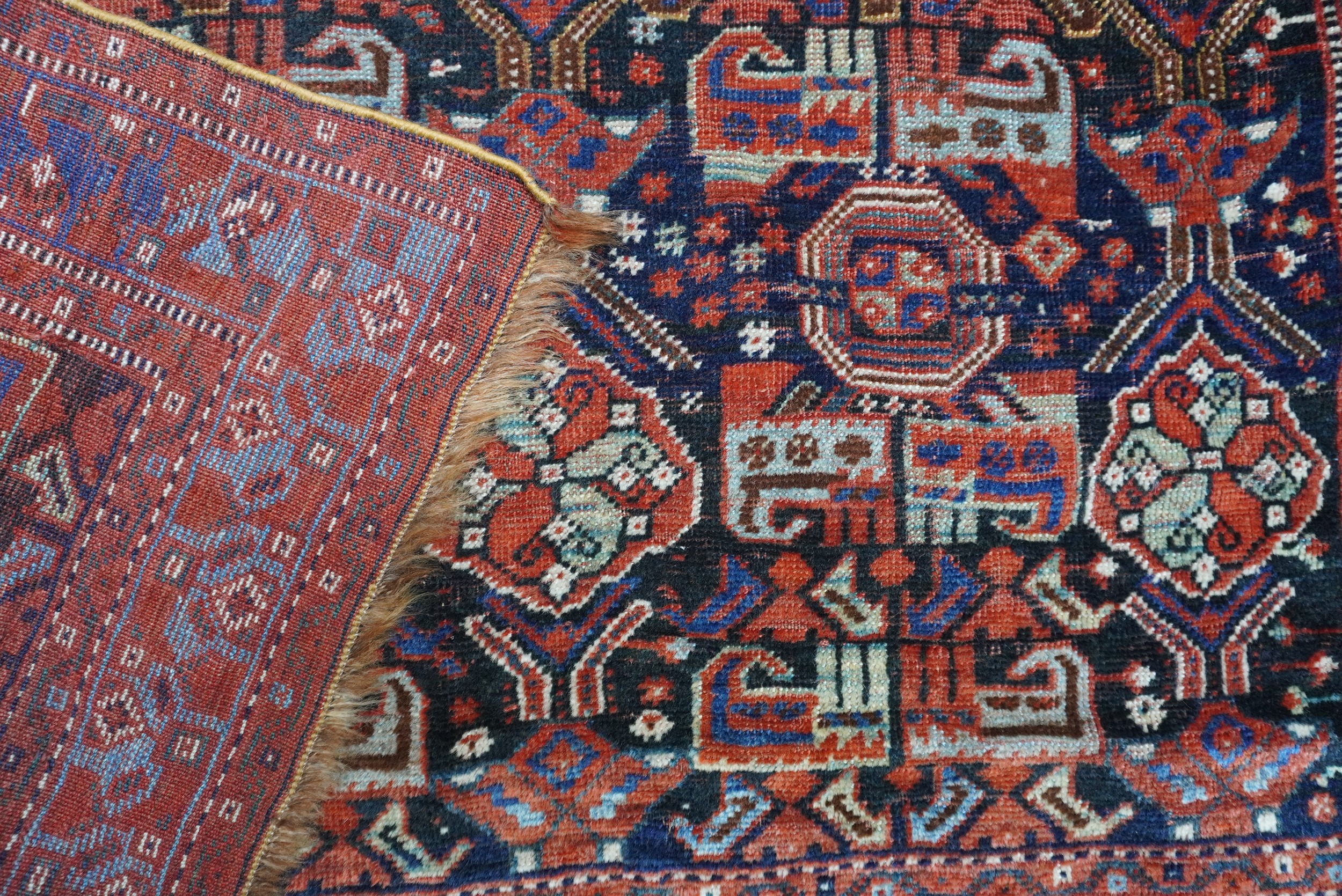 Khamseh, Tappeto Khamseh, Persia meridionale,  XIX secolo