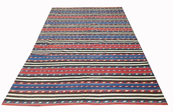 Kilim con disegno a righe