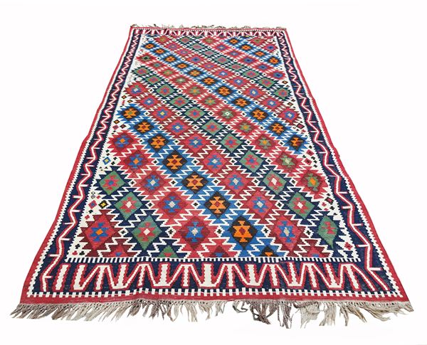 A Shirvan Kilim flatweave