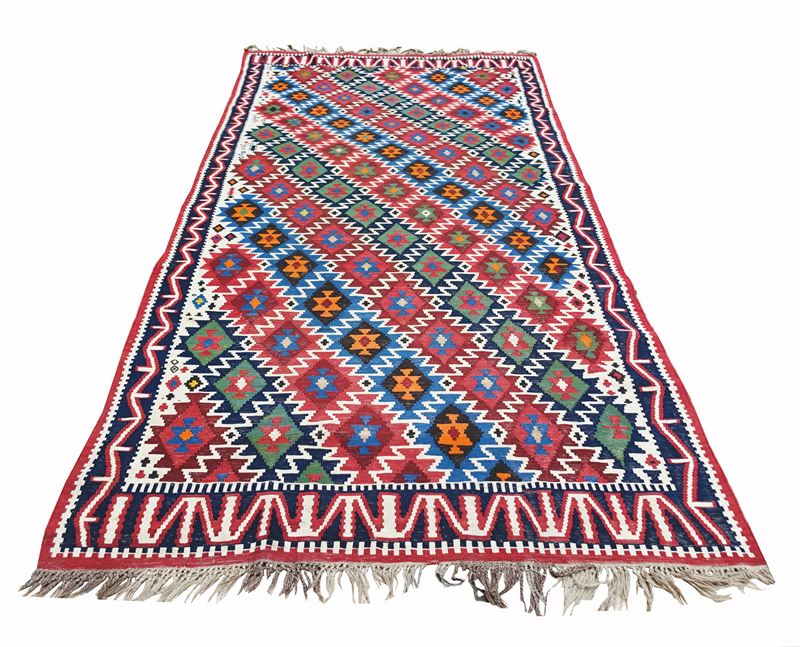 Caucaso, 1900 circa, Kilim Shirvan