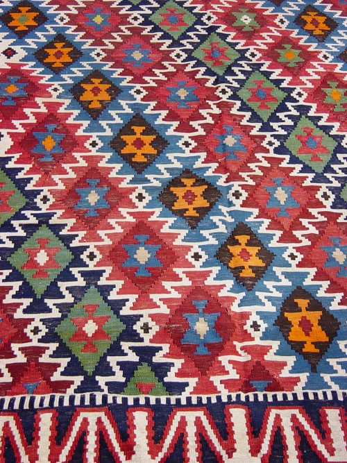 Caucaso, 1900 circa, Kilim Shirvan