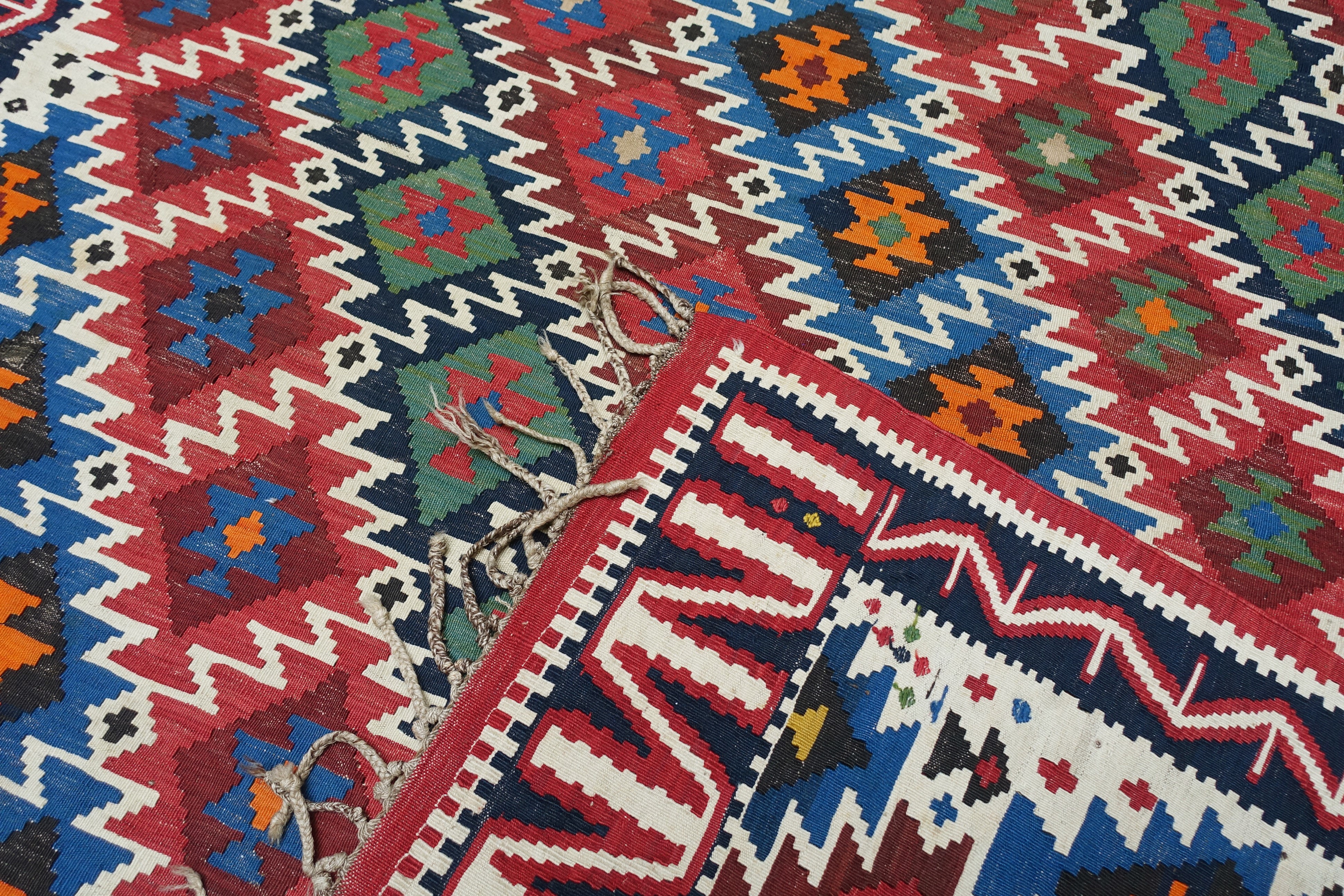 Caucaso, 1900 circa, Kilim Shirvan
