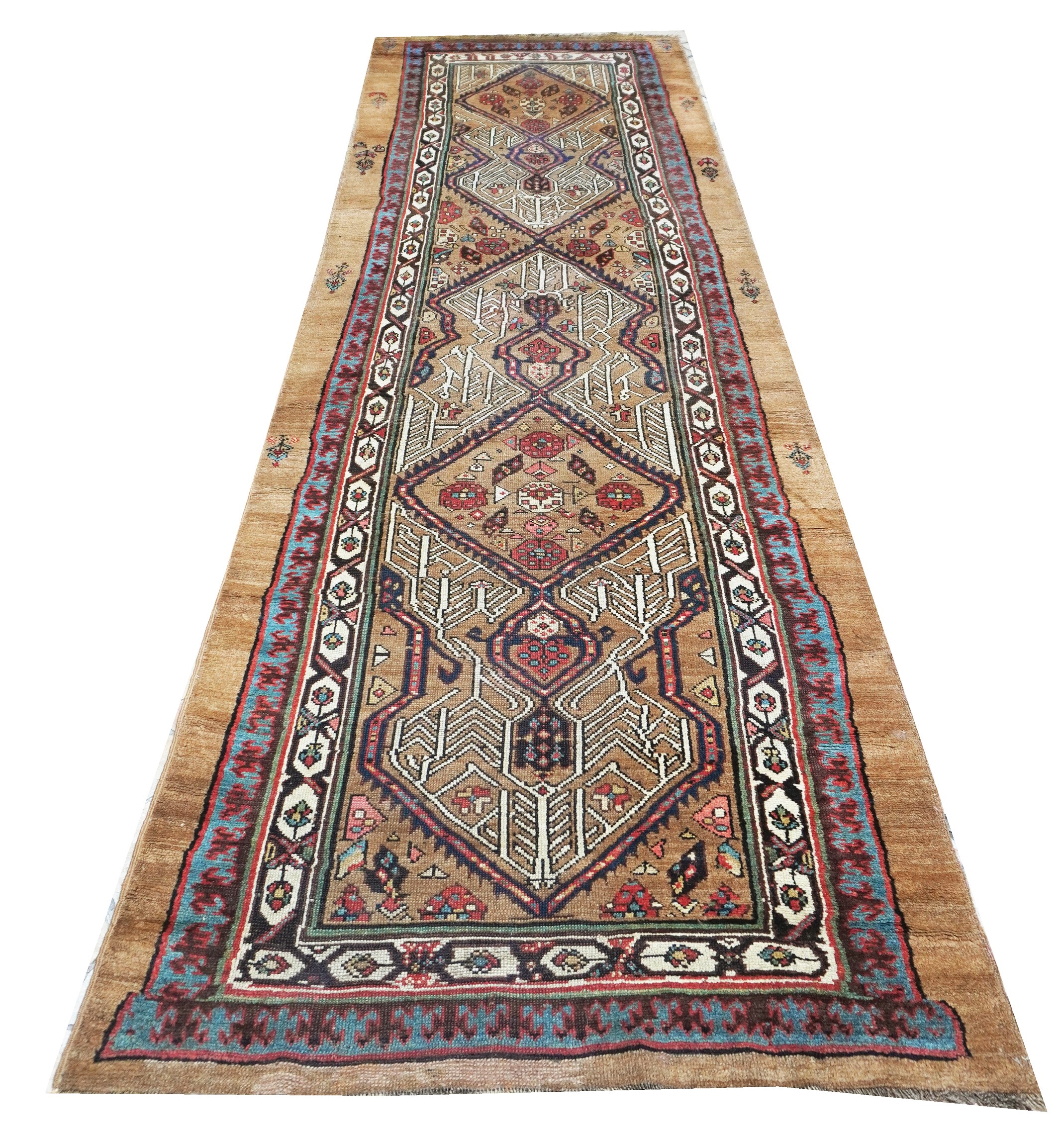 Tappeto di Persia occidentale, Passatoia Sarab, fine XIX secolo
