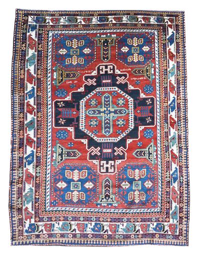 Tappeto Konagkend dell’area di Kuba, circa 1900 (Caucaso orientale), tessuto orientale