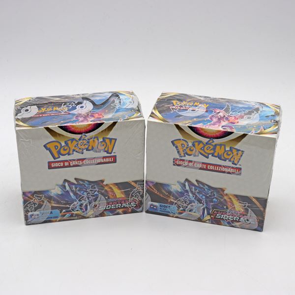 The Pokémon Company - Lotto di due Display da 36 Bustine Sigillati, Lucentezza Siderale [ITA]