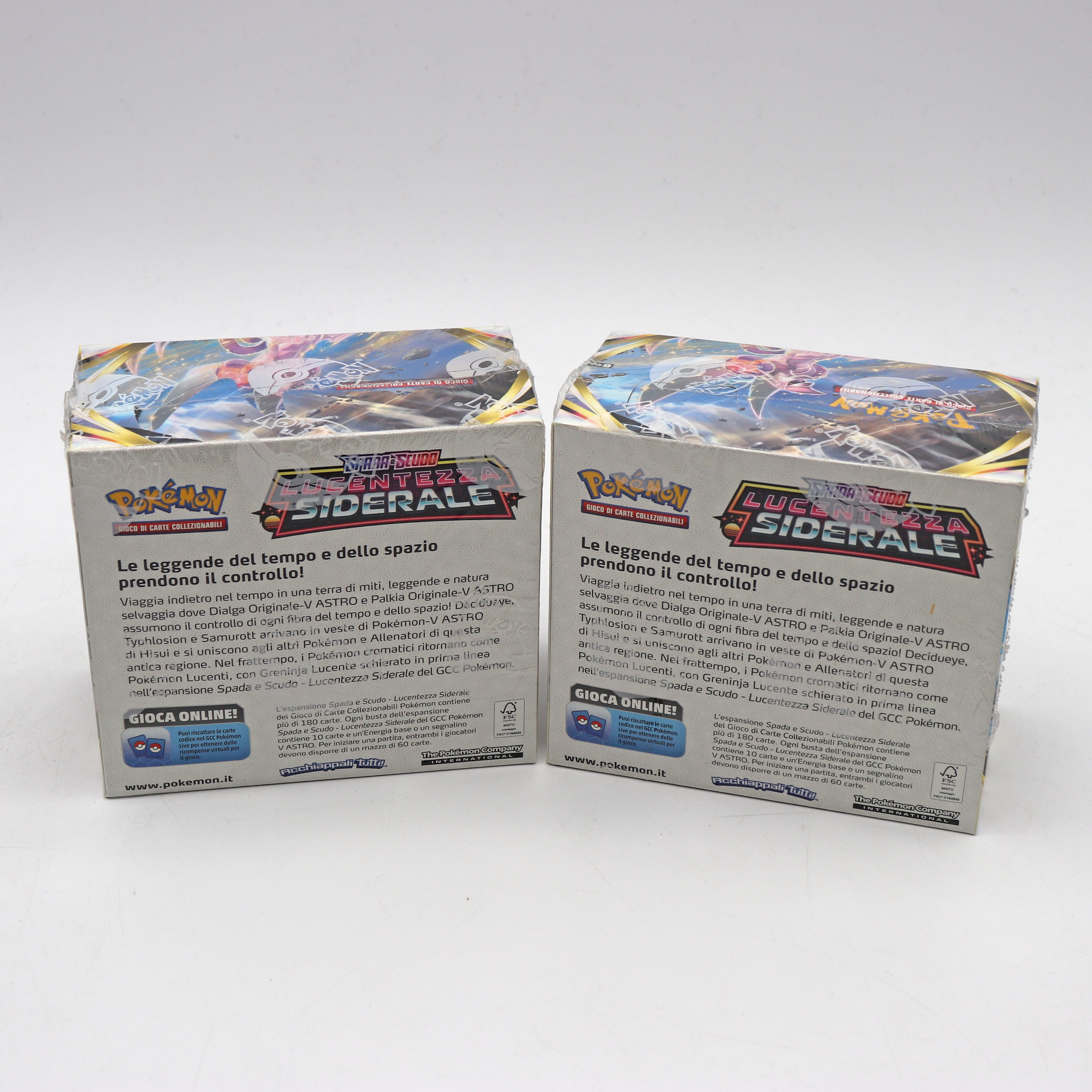 The Pokémon Company - Lotto di Due Display da 36 Bustine Sigillati, Lucentezza Siderale [ita]