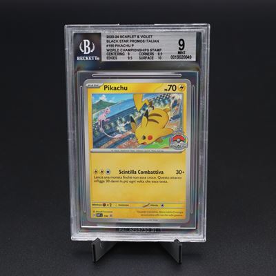 Pikachu #190 Svp Stamped "world Championship 2024", Scarlatto e Violetto - Black Star Promos [ita...