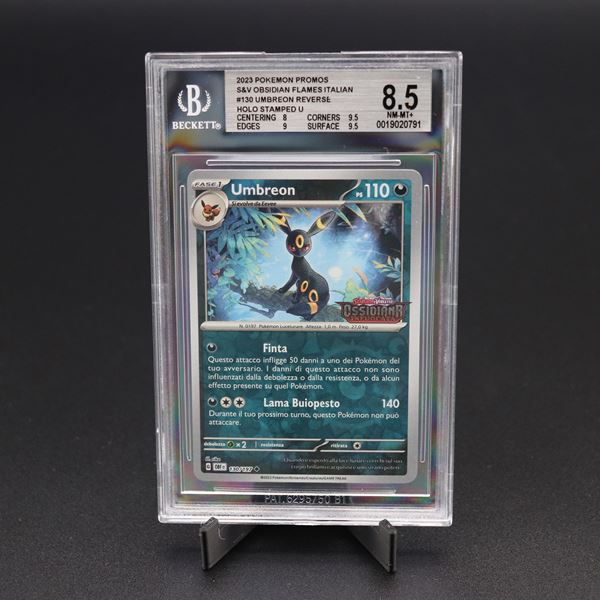 Umbreon #130 OBF Stamped Reverse Holo, Scarlatto e Violetto - Ossidiana Infuocata [ITA]