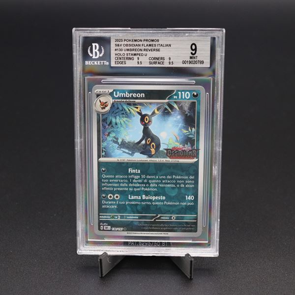 Umbreon #130 OBF Stamped Reverse Holo, Scarlatto e Violetto - Ossidiana Infuocata [ITA]