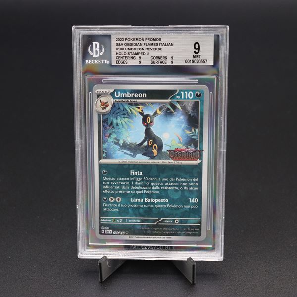 Umbreon #130 OBF Stamped Reverse Holo, Scarlatto e Violetto - Ossidiana Infuocata [ITA]