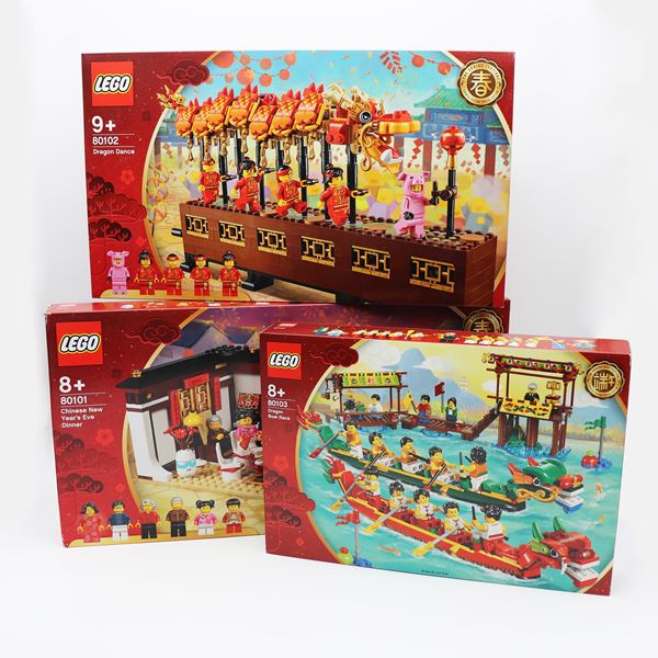 LEGO 80101, 80102 & 80103 – Chinese Festival Collection Lot