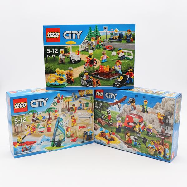 LEGO 60134, 60153, 60202 – City People Pack Lot