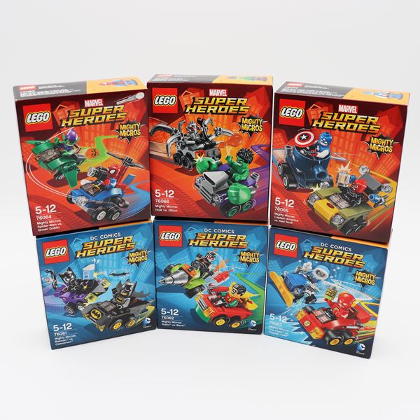 LEGO Mighty Micros Complete Six–Set Launch Wave