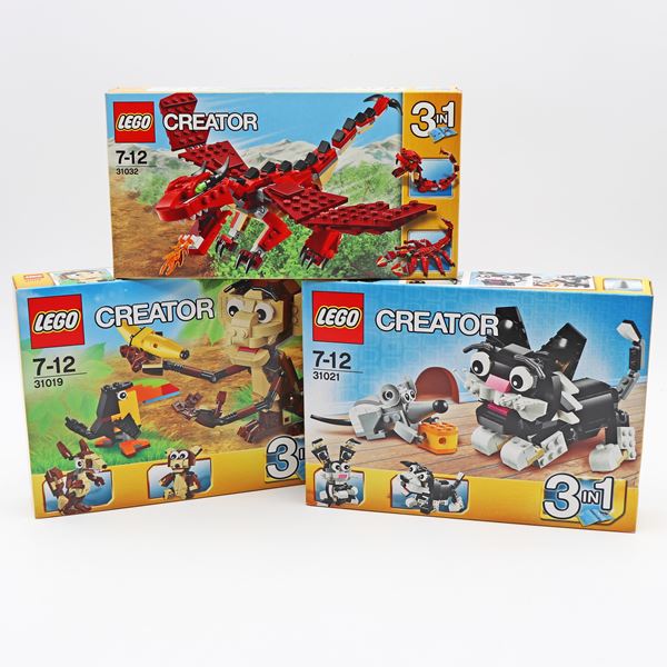 The LEGO Group - LEGO Creator 3–in–1 Creatures – Three–Set Lot