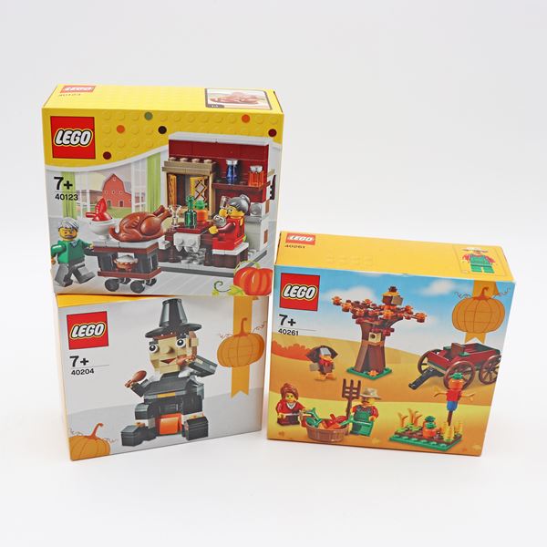 LEGO Thanksgiving Collection – Three–Set Lot