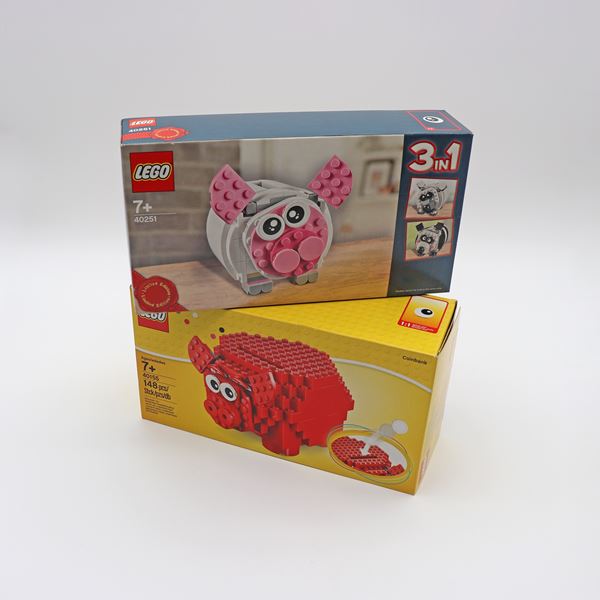 LEGO Piggy Banks – Two–Set Lot