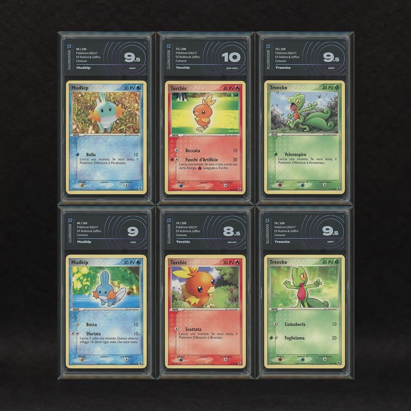 The Pokémon Company - Lotto Starter Hoenn: Mudkip #59-60, Torchic #73-74, Treecko #75-76, Ex Rubi...
