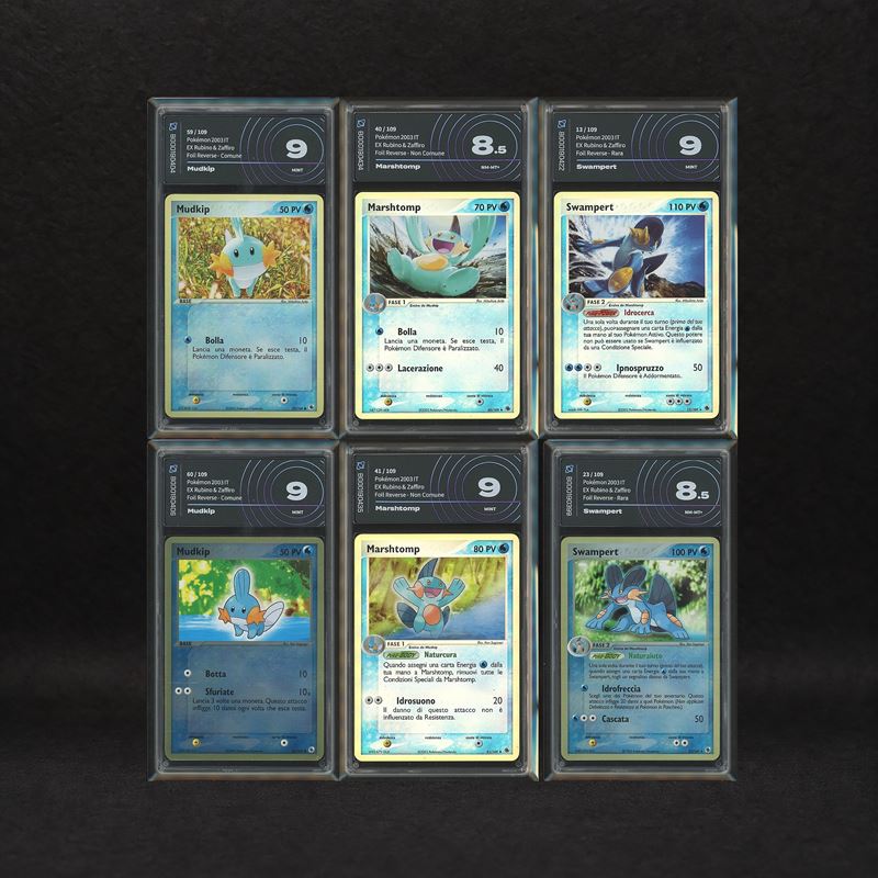 The Pokémon Company - Lotto Starter Hoenn Reverse Holo: Mudkip #59-60, Marshtomp #40-41, Swampert...