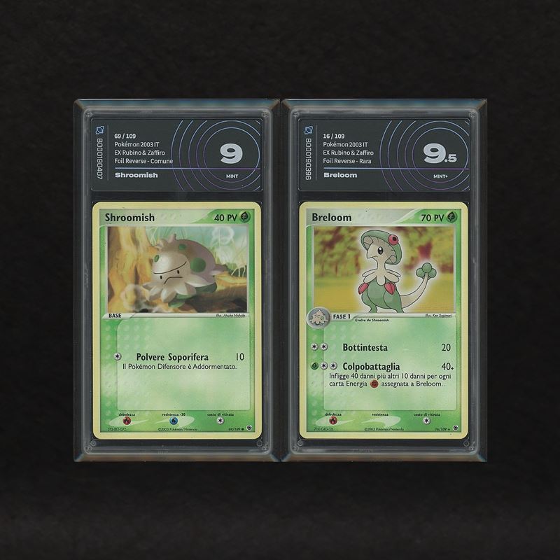 The Pokémon Company - Lotto Erba Hoenn Reverse Holo: Shroomish #69, Breoloom #16, Ex Rubino e Zaf...