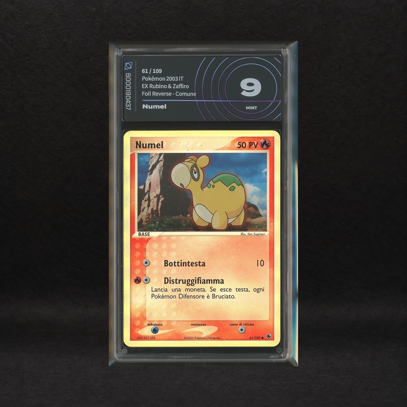 The Pokémon Company - Lotto Fuoco/terra Hoenn Reverse Holo: Numel #61, Camerupt #4, Ex Rubino e Z...