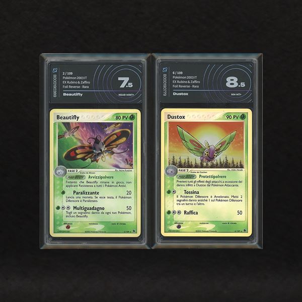 Lotto Coleottero Hoenn Reverse Holo: Beautifly #2, Dustox #6, EX Rubino e Zaffiro [ITA]