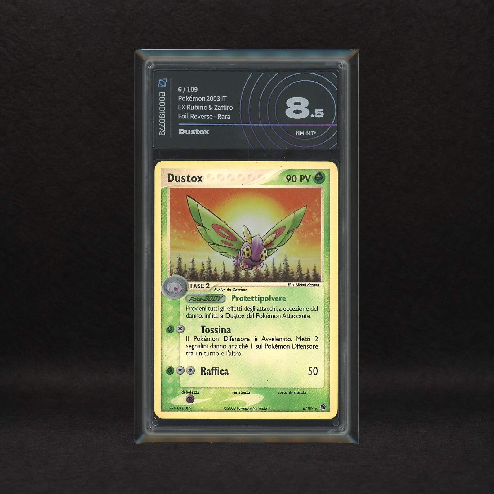The Pokémon Company - Lotto Coleottero Hoenn Reverse Holo: Beautifly #2, Dustox #6, Ex Rubino e Z...