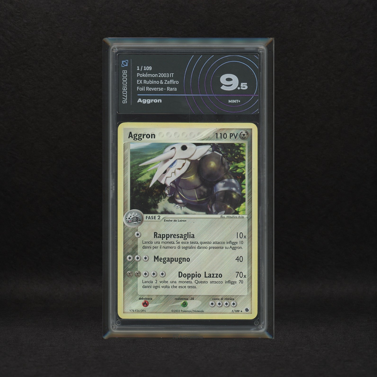 The Pokémon Company - Lotto Acciaio/roccia Hoenn Reverse Holo: Aggron #1, Nosepass #18, Ex Rubino...