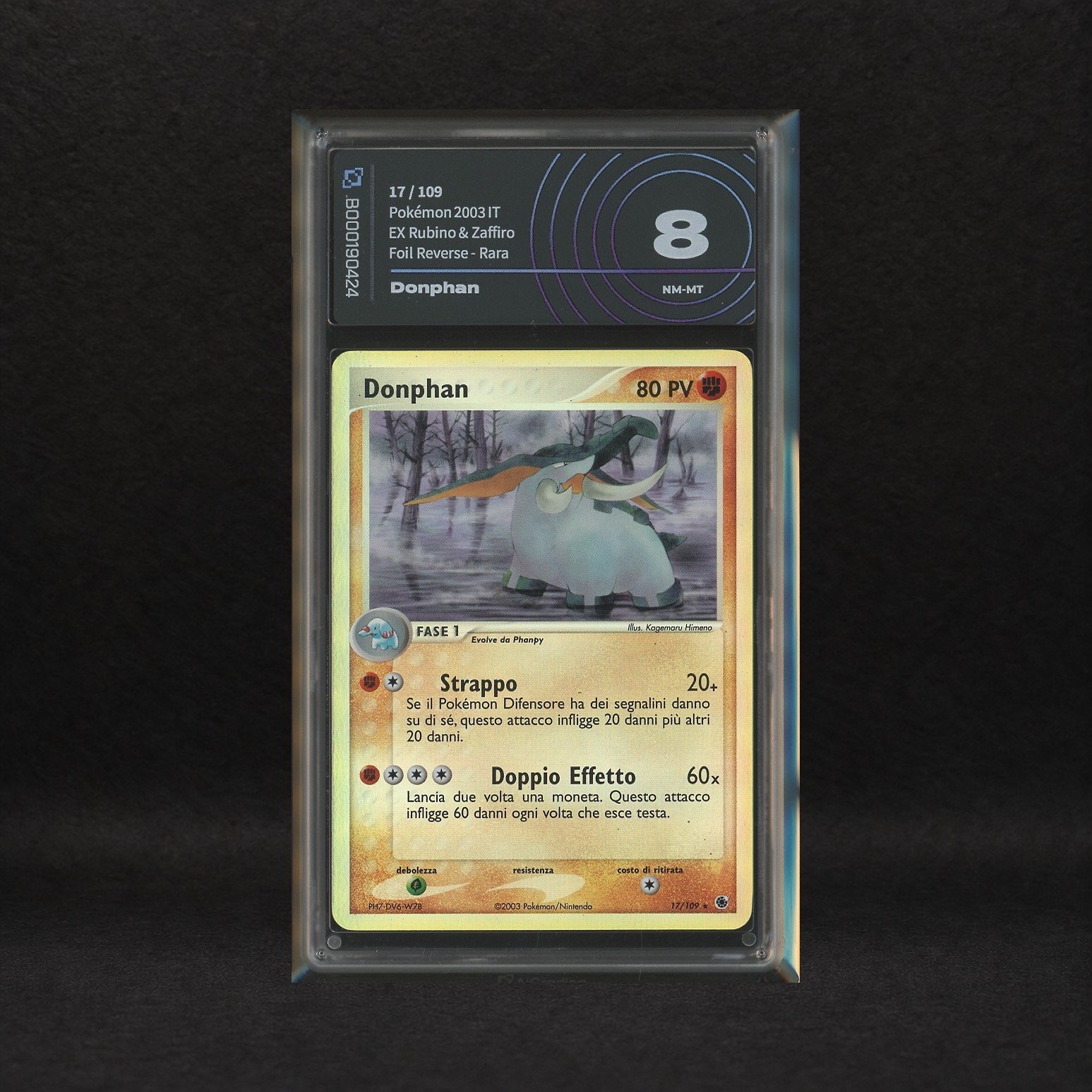 The Pokémon Company - Lotto Terra/lotta Johto/hoenn Reverse Holo: Hariyama #8, Donphan #17, Ex Ru...