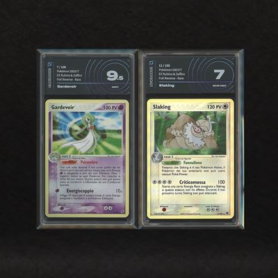 Lotto 2a Fase Hoenn Reverse Holo: Gardevoir #7, Slaking #12, Ex Rubino e Zaffiro [ita]